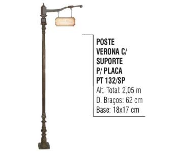 Postes Verona com Suporte para Placa